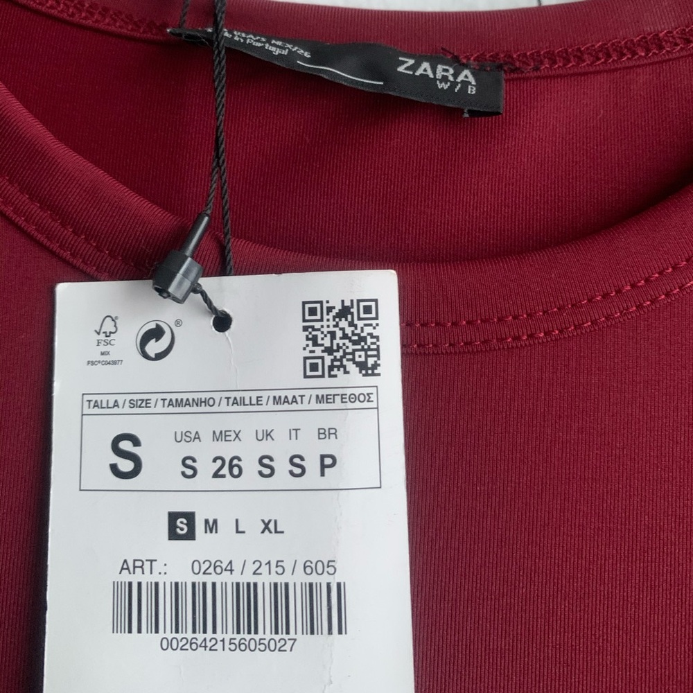 Zara red short dress